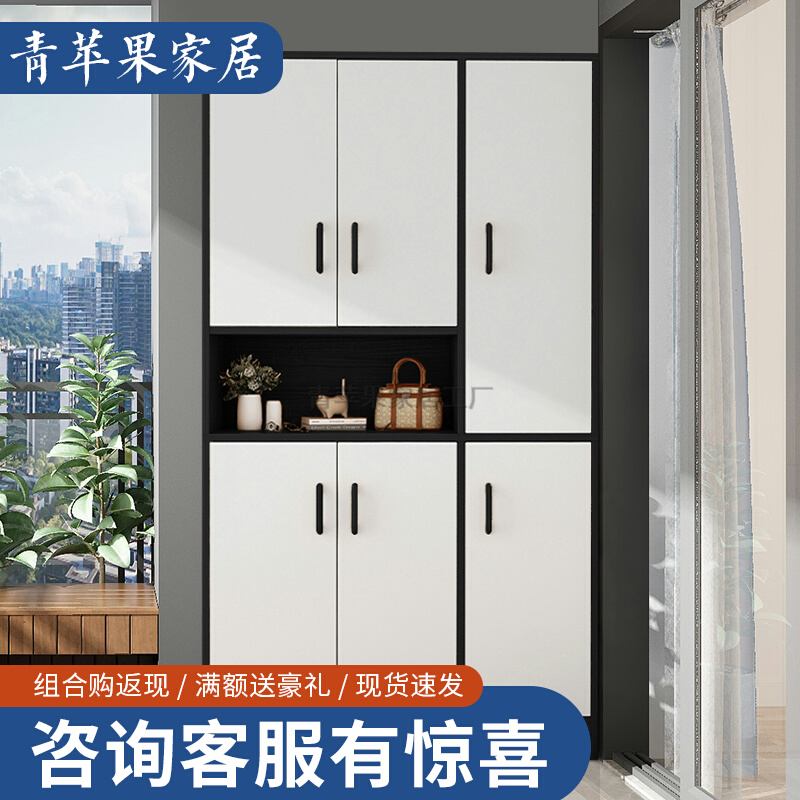 Customized mask cabinet shoe cabinet in one home door large capacity to collect simple balcony storage into the door