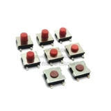 6.2*6.2 Четырехногленная пятилетняя красная ручка красная головка 6x6x2.5/3,1/3,7/4,3 мм.