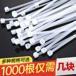 Low temperature resistant nylon tie with cable tie with plastic tie with fixed tie rope tensioner self-locking tie wire black and white