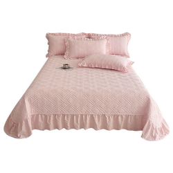 2026 New Style Bubble Cotton Edge Bed Cover Single Piece Tatami Kang Cover Single Thickened Bed Sheet Three-Piece Set Suitable for All Seasons