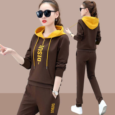 2020春秋运动套装女大码两件套潮