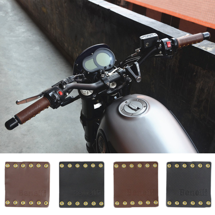 Suitable for young lions 250500 502C 752s Empire 400 genuine leather handlebar sleeve locomotive accessories