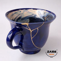 Zheng Daming gold paint material gold powder paint Gold floor cover gold paint Antique text play jade porcelain repair tutorial