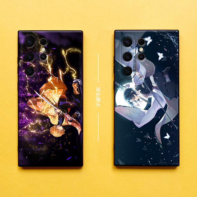 Anime – Demon Slayer Matte Soft Silicone TPU S24, S24 Plus, S24 Ultra, S23, S23 Plus, S23 Ultra, S22, S22 Plus, S22 Ultra