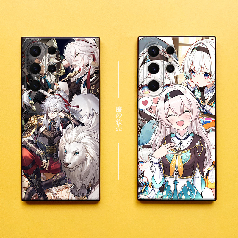 Suitable for Samsung S25 Phone Case, Honkai Impact Galaxy S24 Ultra Protective Case, Star Rail S24+ Anime Two-Dimensional Style, S23 Fe/S22 Kafka, S21+ Liuying Frosted, S20 Soft Silicone 9
