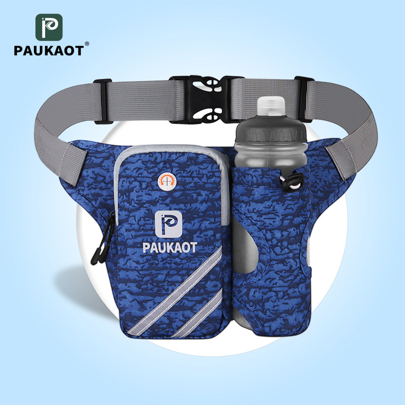 PAUKAOT Running Purse Strings With Kettle Large Capacity Sports Mobile Phone Pocket Mountaineering Marathon Multifunction men and women
