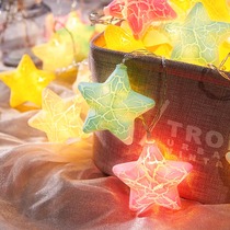 Light house Small colorful lights Flash lights String lights starry lights Room decoration Bedroom layout ins lighting Net red string lights