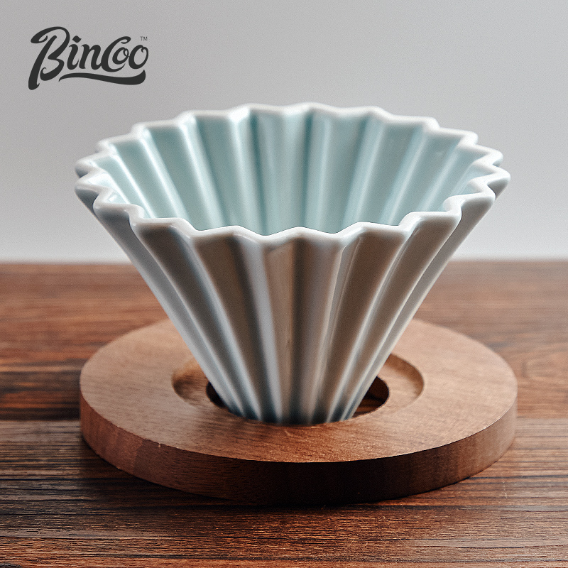 Origami Bincoo hand coffee cup cup cake cup ceramic filters its its V60 drop filter cup misspellings