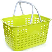 Kitchen convenience store portable basket rectangular small vegetable market plastic basket tote basket large snack shop