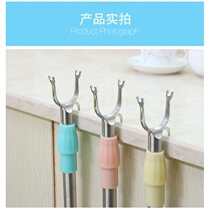 Cloth fork high place drying stick fitting room clothing pole clothing store can hang and stretch