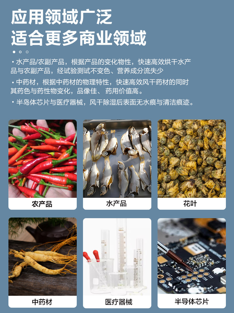 Commercial Large-Scale Low-Temperature Food Drying Machine for Fruits, Vegetables, Flowers, Chinese Medicinal Materials, Seafood, Aquatic Products and Agricultural Products