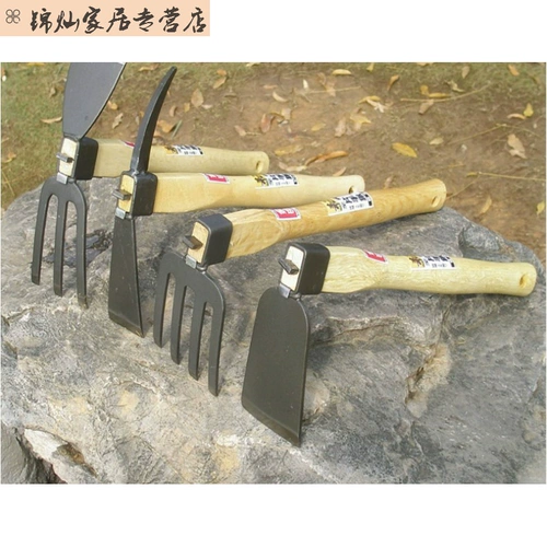 Сельскохозяйственные инструменты CAI Farm, сорняки, культивируемая деревянная ручка для садовых инструментов, четырехэтажный проект обработки Chutou.