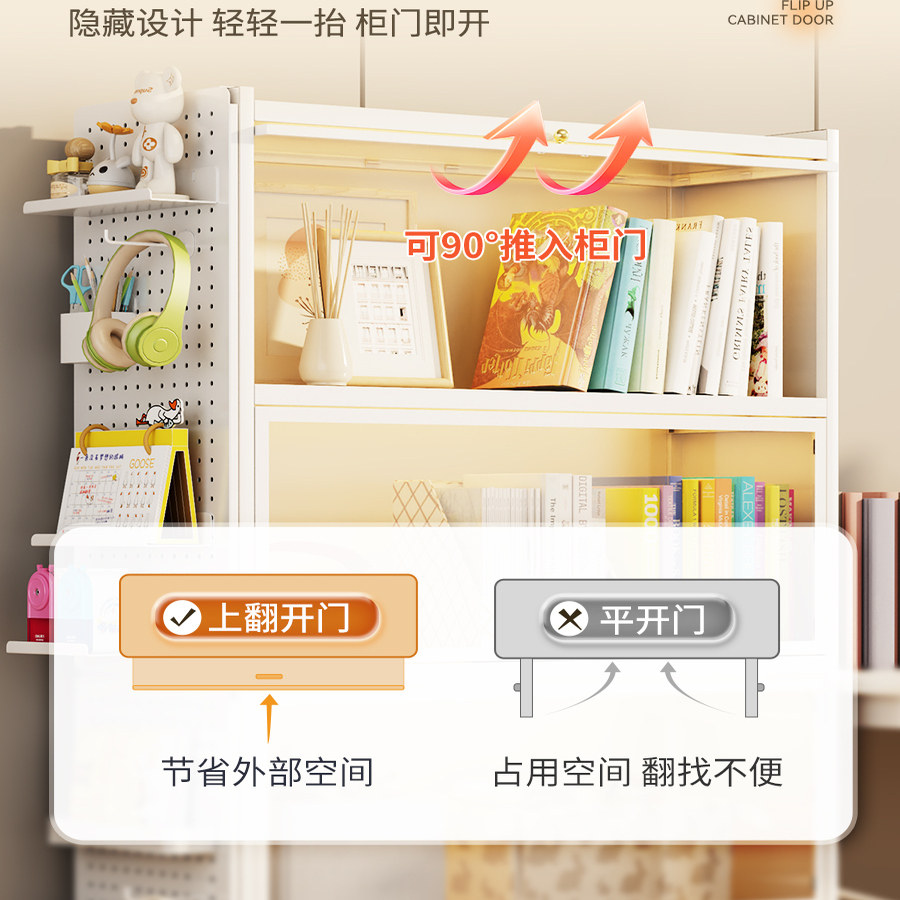 2026客厅必备！带门书架一体化收纳，手办展示更时尚吗？