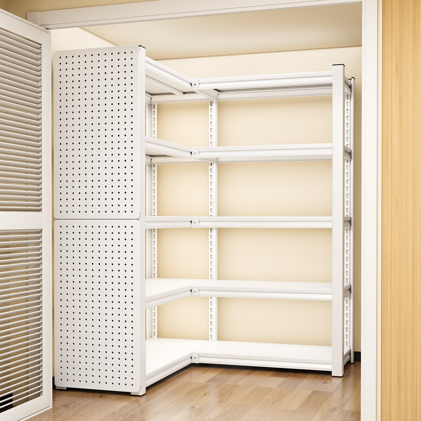 Corner storage rack multi-layer 800 storage rack balcony kitchen household floor-to-ceiling hole board bookshelf storage shelf