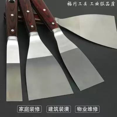 Fukuoka putty knife, Japan, wood handle, carbon steel putty knife, thickened decoration batch of ash knife, shovel paint shovel, small batch of soil knife on the top of the wall, etc