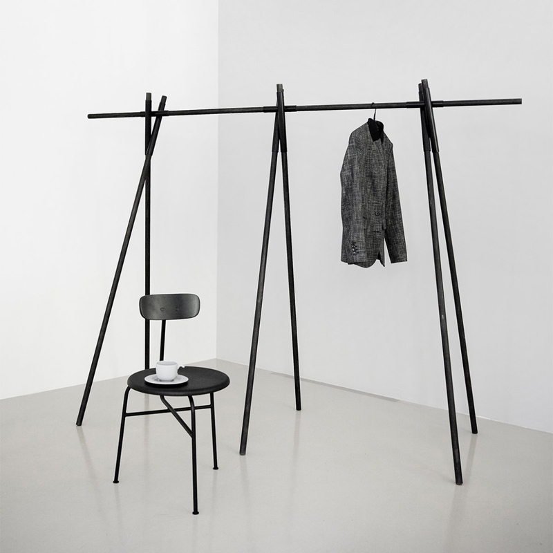 Enjoy clothing display creative women's clothes display iron shelves simple floor-to-ground hanger frame