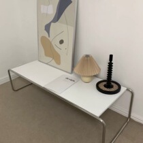 Medieval set of several combined side cabinets Module stainless steel long tea table Ins modern minimalist small family sofa Leisure table