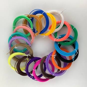 3d printing pen consumables pla1.75mm painting pen 5 meters 20 colors cable tie model refill diy3d environmental protection