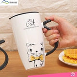 Простая кошка Mark Cup Extraval Ceramic Cup Cute Cup Cup Cup Mabrish