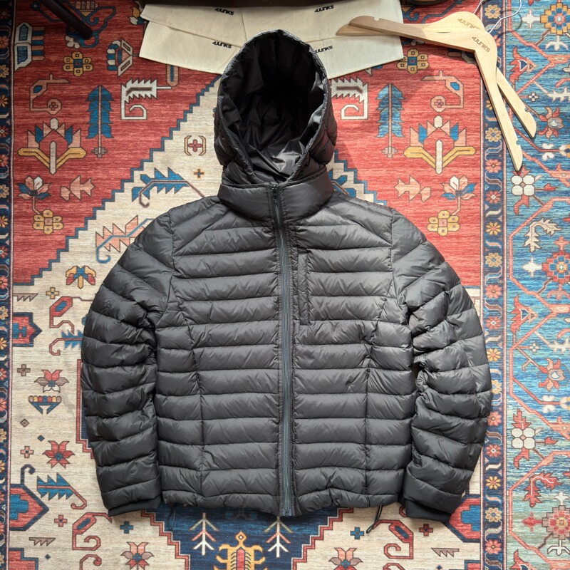 Ribs down Jacket*4Junks* Windproof High Collar, Detachable Hood, High Fill Power, National Standard 90 White Duck down