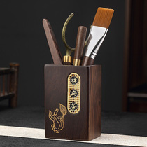 Longshan Tang Qigong Fu Tea With Black Sandalwood Tea Road Six Gentleman Chinese Tea Accessories Tea Knife Raising Pot Pen Tea Pen Tea Pen Tea Tool Home