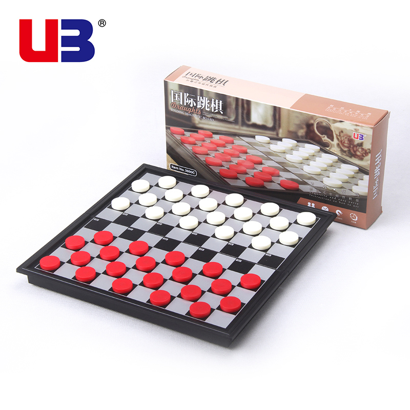 UB AIA Baige Western International Checkers 100 Grid 64 Grid Training Magnetic Folding Medium Chessboard Checkers