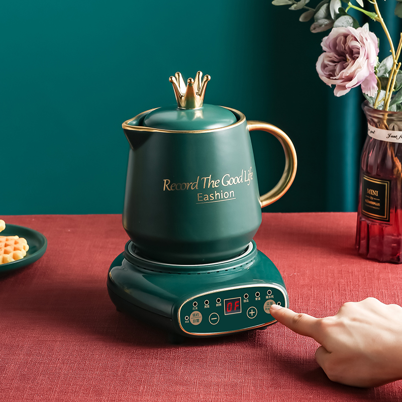 Multifunctional Smart Ceramic Mini Health Care Small Saucepan Office Electric Hot Small Cooking Congee Cup 2 People Milk Heating