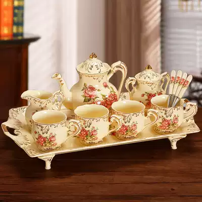 Coffee Cup European small luxury teapot coffee cup coffee set home simple English afternoon tea set set