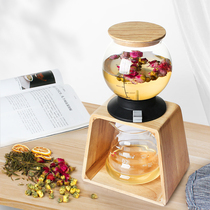 Japanese filter water tower Home Office cold tea brewing machine bubble teapot heat-resistant glass flower teapot set