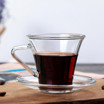 Transparent mug creative with hand heat-resistant glass home coffee cup juice milk flower tea cup black tea cup