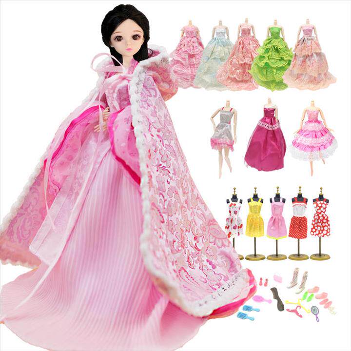 Ethnic 40-50 dolls clothes 30 cm princess dress 60cm little girl cm3d Jewelry Dream Princess