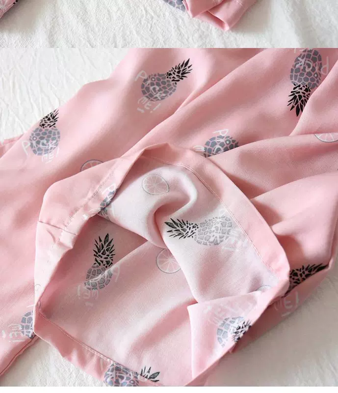 2020 mới mặc nhà bên ngoài quần pyjama phụ nữ mùa hè cotton siêu mỏng rayon lụa giản dị mặc nhà bảy điểm - Quần tây