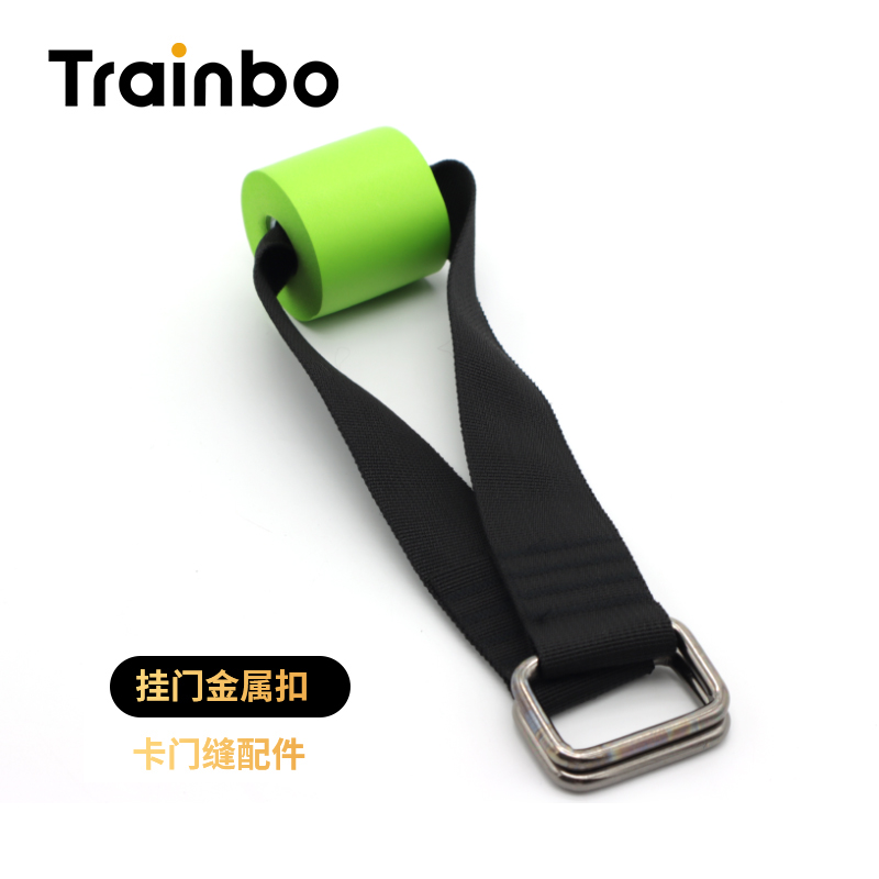 Hanging door metal card door clip hanging ring elastic belt door buckle resistance door anchor fixed lower waist training accessories buckle chuck