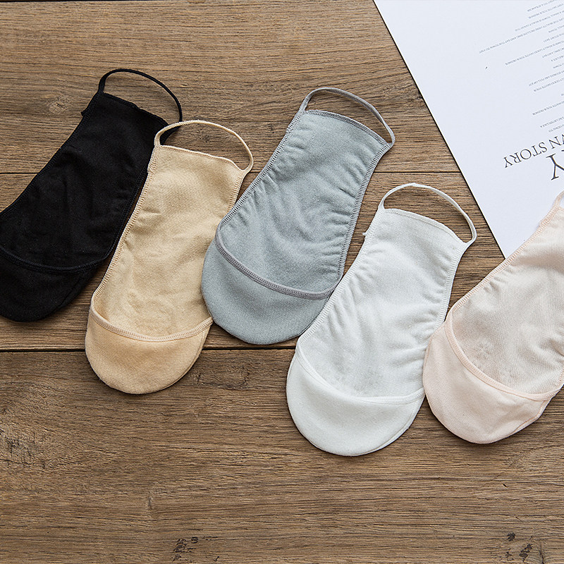 Women's non-slip does not fall into the tide cotton shallow suspender invisible socks summer high heels socks women's socks