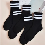 Martens, черные носки, цветные хлопковые гольфы, японские туфли для кожаной обуви, в корейском стиле