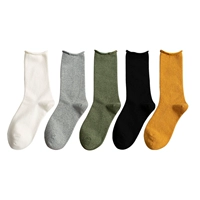 Белый+светло -серый+военный зеленый+черный+куркума 5 пары