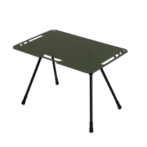 Outdoor Tactical Table Aluminum Alloy Camping Light Weight Small Table Tea Table Super Light Portable Folding Table Can Lift