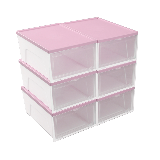 Transparent shoe box storage box drawer-type thickened plastic storage shoe box space-saving shoe cabinet artifact shoe box shoe rack