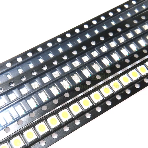 20 Светодиод патча 0402 0603 0805 1206 Красный, желтый, синий, зеленый и белый светодиодный светодиод