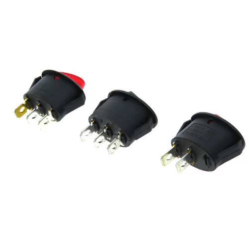 5 Электрический чайник Электрический горячий горшок Электрические источники круговой лампы -тип переключатель эллипса 3 штифта 2 шестерня 6A/250 В