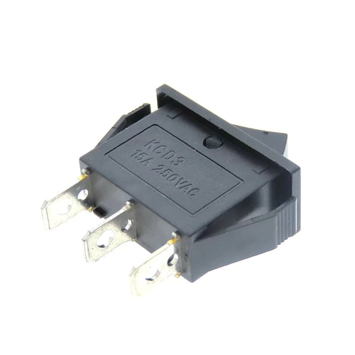 5 лодочных переключателей KCD3 Переключатель Рокер 3-контактный 2-ступенчатый 3-ступенчатый 3-ступенчатый 31*13,5 мм выключатель с светом с светом