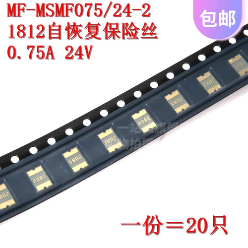 20 1812 Самоупомянутый предохранитель/страховая трубка PTPC MF-MSMF075/24-2 0,75A 24V