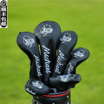 Michael golf club cover club head cover push wood club cover exported to Europe and the United States skull ball head protective cap cover