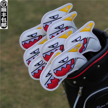 Korean version of Shark personalized golf club cover head cover protective cover headgear cover iron cover wooden club cover
