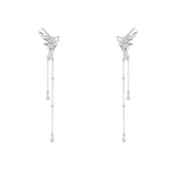 Tide, небольшие дизайнерские клипсы с кисточками, тренд сезона, без проколов ушей