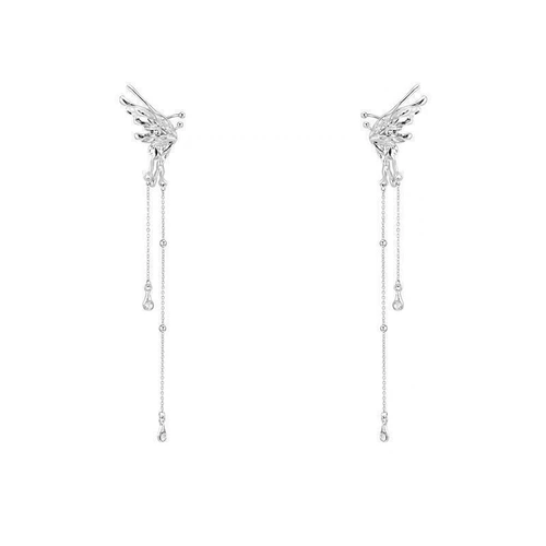 Tide, небольшие дизайнерские клипсы с кисточками, тренд сезона, без проколов ушей