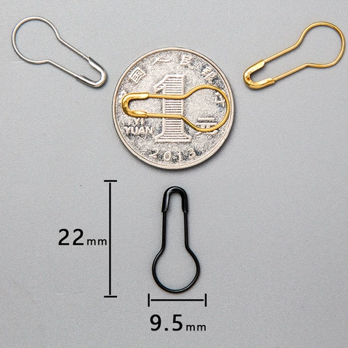 Булавка, безопасная маленькая подвеска, черная металлическая брошь
