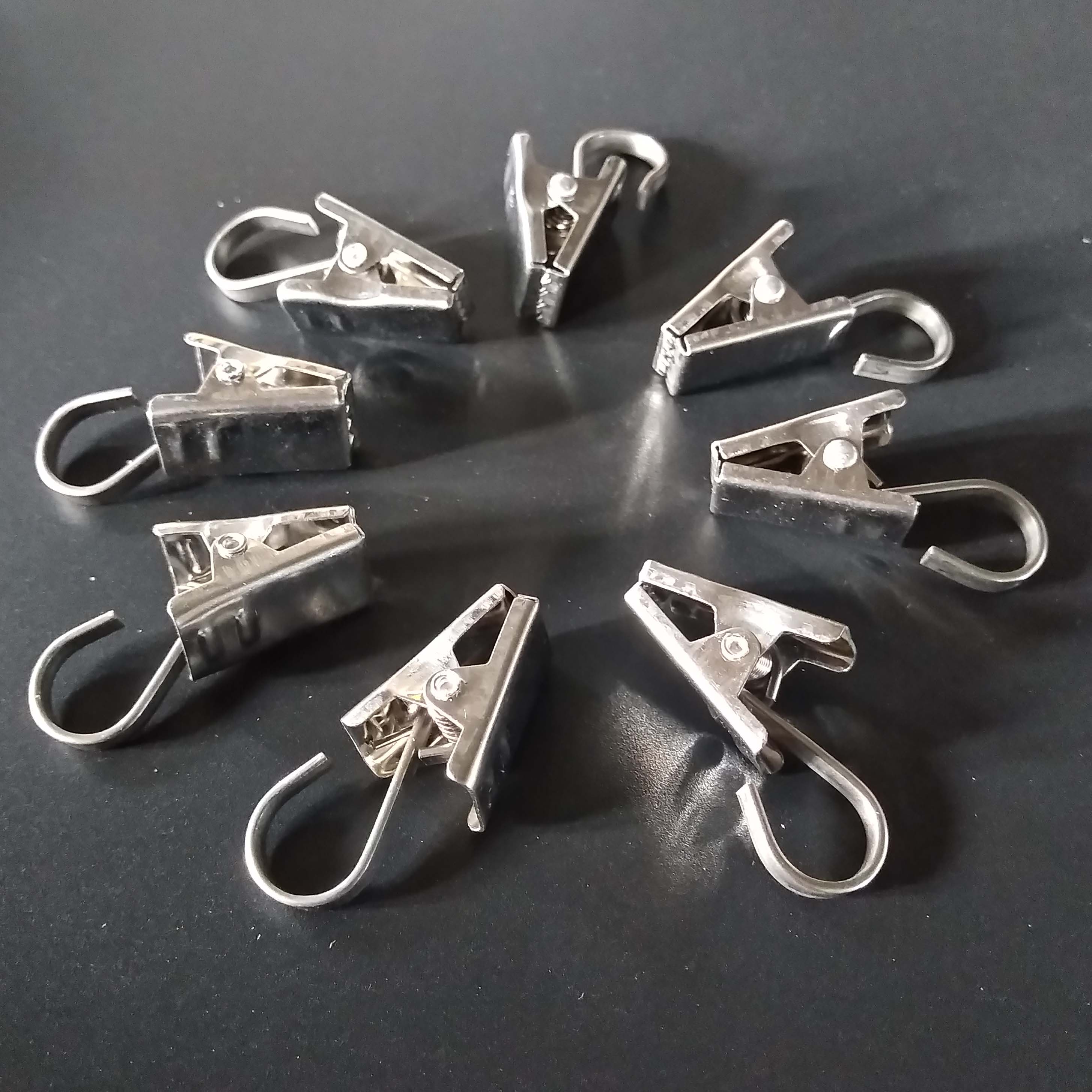 Curtain hook clip buckle accessories small clip curtain ring stainless steel iron ring buckle hook finished curtain buckle