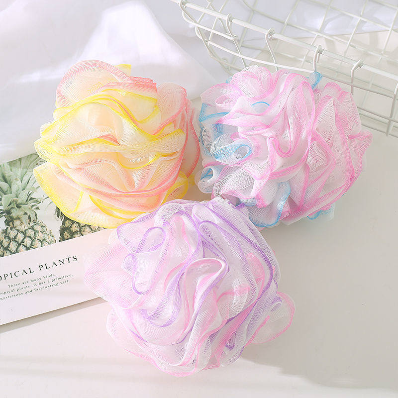 Blistering Net Bath bath soap Bubble Net New (3) Ball upscale Not Casual Bath Flowers Adults Cute Little