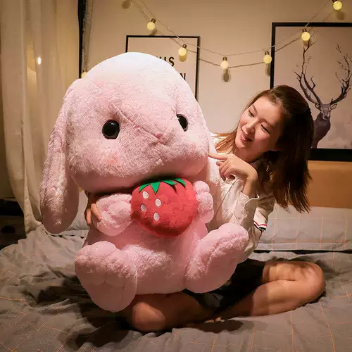 Милый плюшевый кролик, кукла, игрушка, подушка для сна, популярно в интернете, подарок девушке